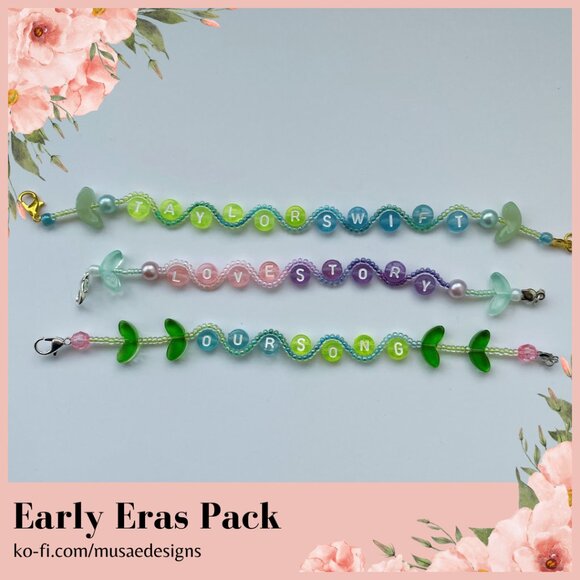 Taylor Swift Jewelry - 2 for $25 | Handmade TSwift 'Early Eras Pack' Friendship Bracelets